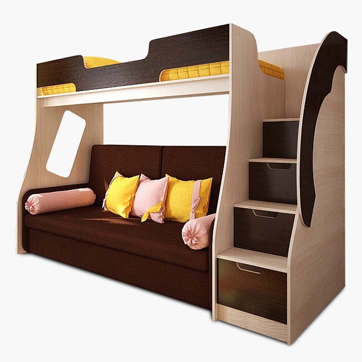 Кровать-чердак с диваном: современные модели, идеи и чертежи