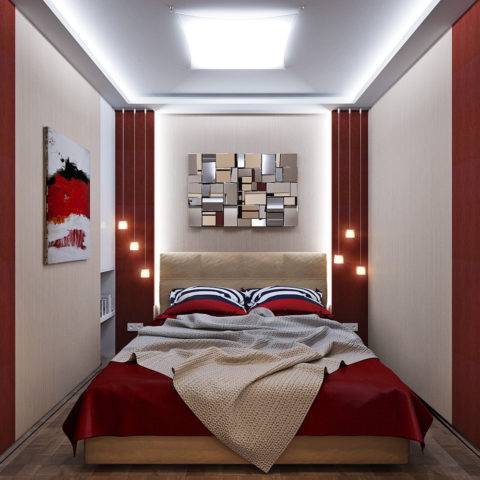 Дизайн интерьера спальни без окон — фото и идеи оформления
