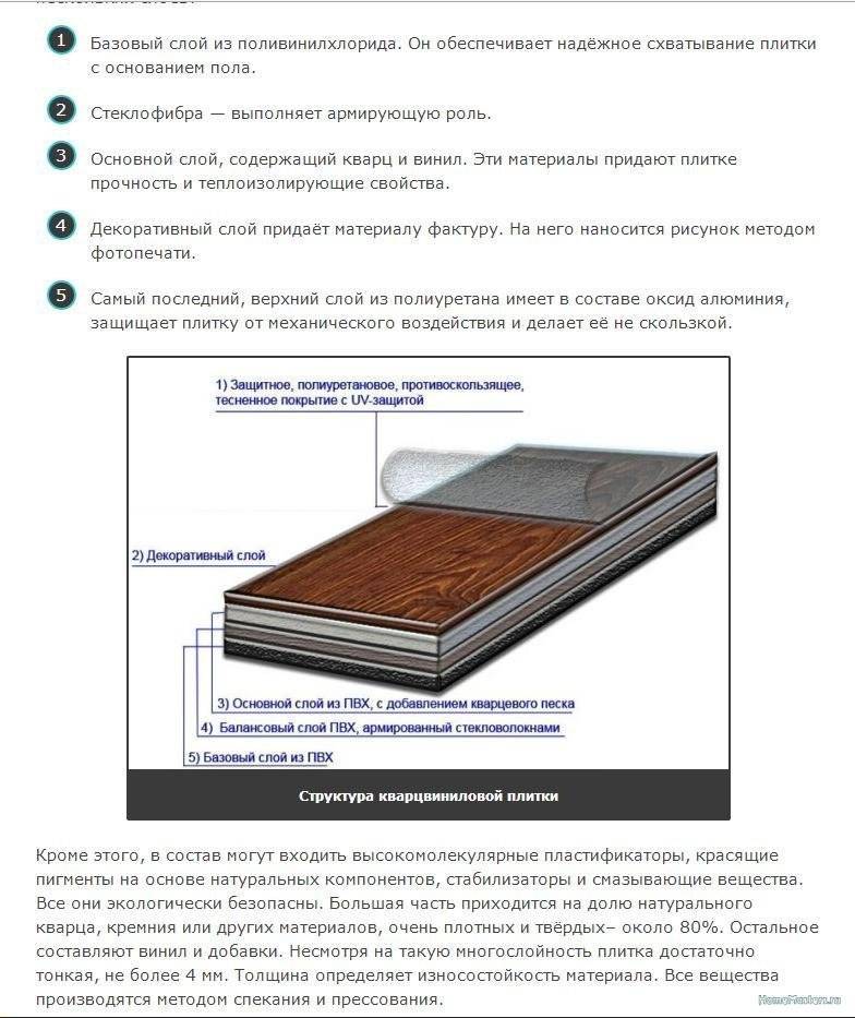 Кварцвиниловая плитка на теплый пол: особенности материала и способы монтажа