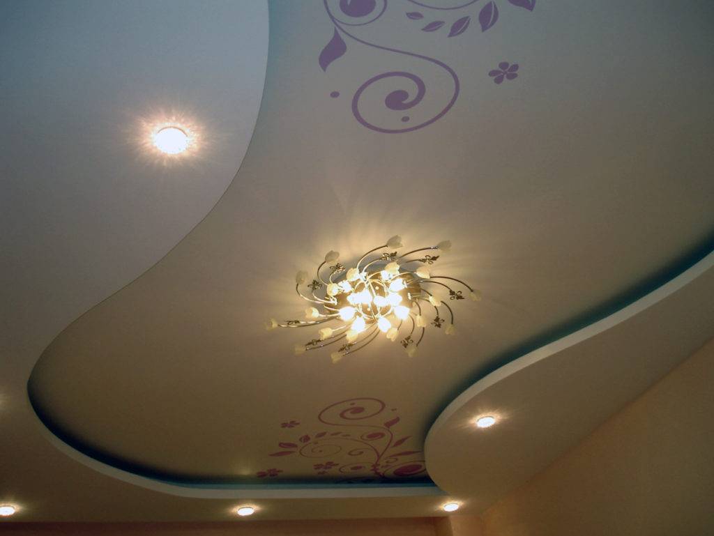 Как сделать двухуровневый потолок из гипсокартона с подсветкой своими руками?