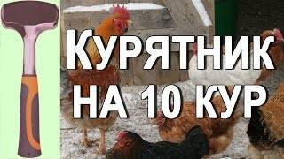 Как построить курятник на 10 кур своими руками