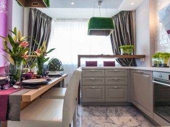 Шторы для кухни с балконом (34 фото)