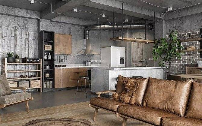 Стиль лофт в интерьере: примеры дизайна, фото – rehouz