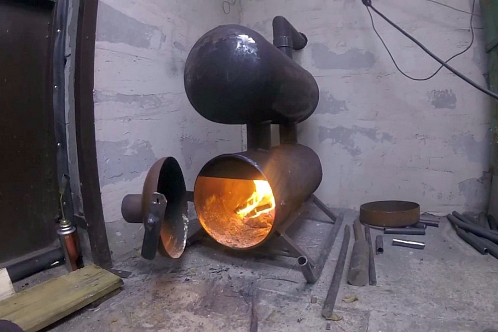 Буржуйка из газового баллона – обойман