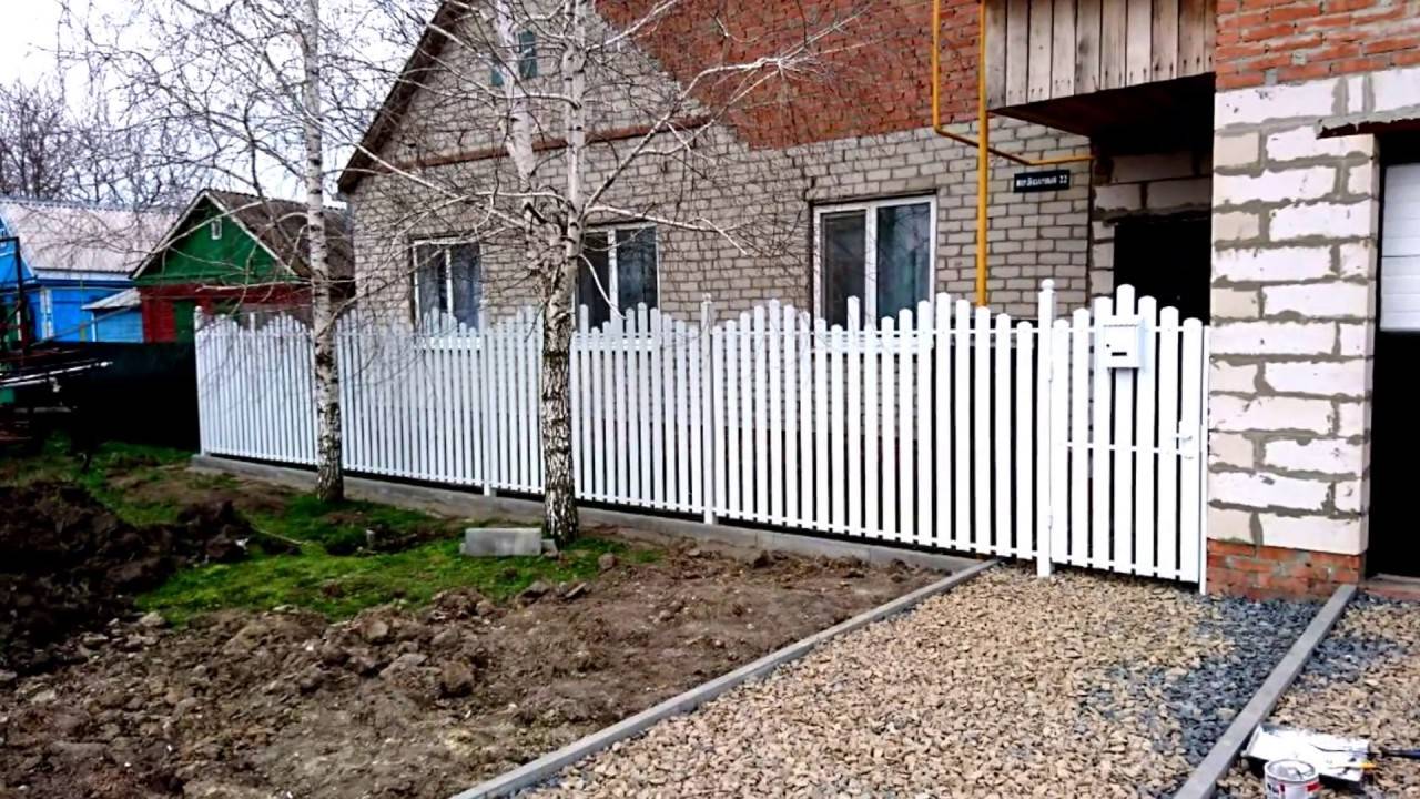 Пластиковые заборы и ограждения из пвх – разновидности и способы установки