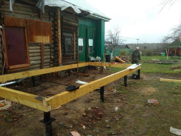 Фундамент под веранду своими руками: варианты обустройства, пошаговая инструкция строительства + фото