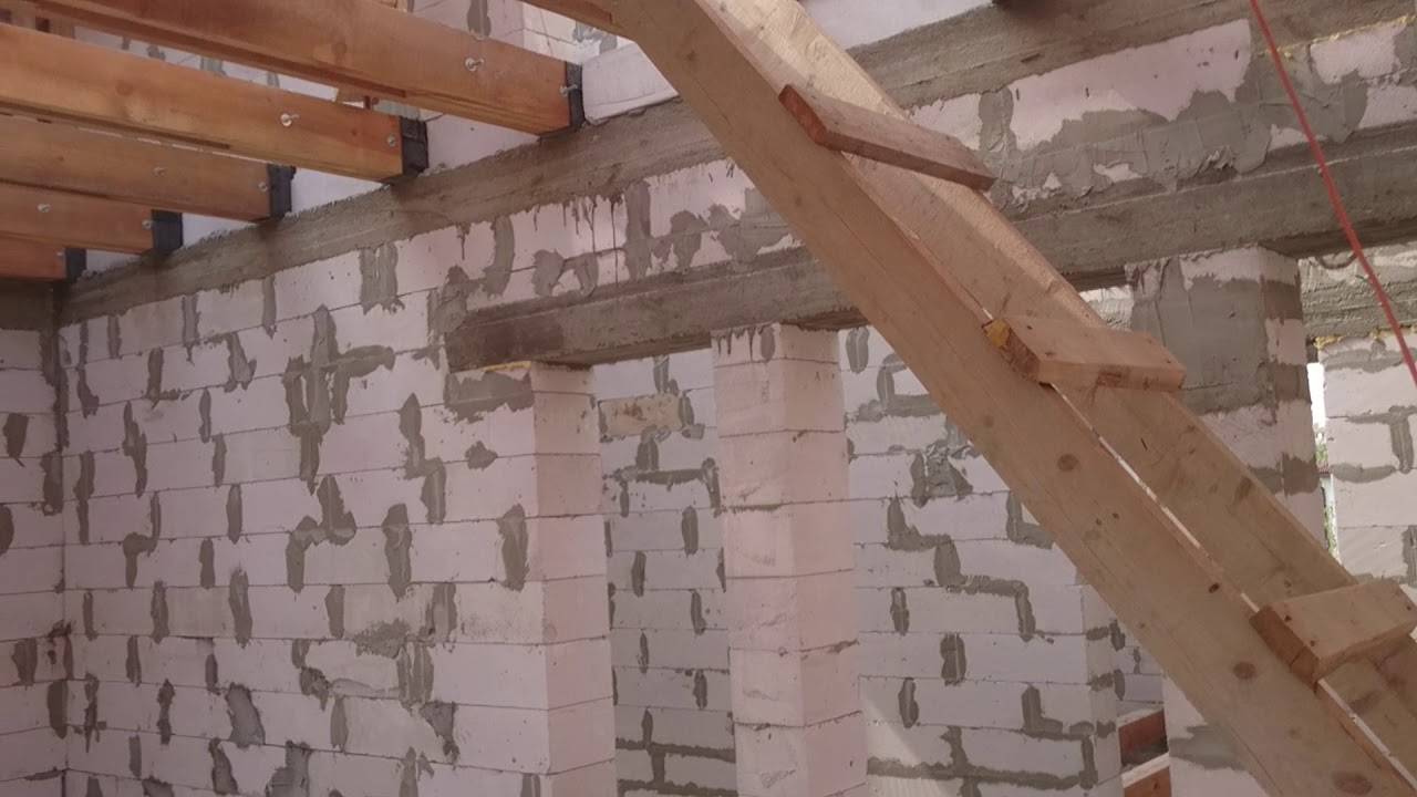 Перекрытия в доме из газобетона: виды и их различия