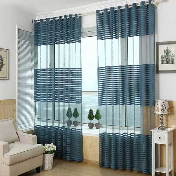 Шторы в полоску - 83 фото новинки оригинального дизайна 2017 года!