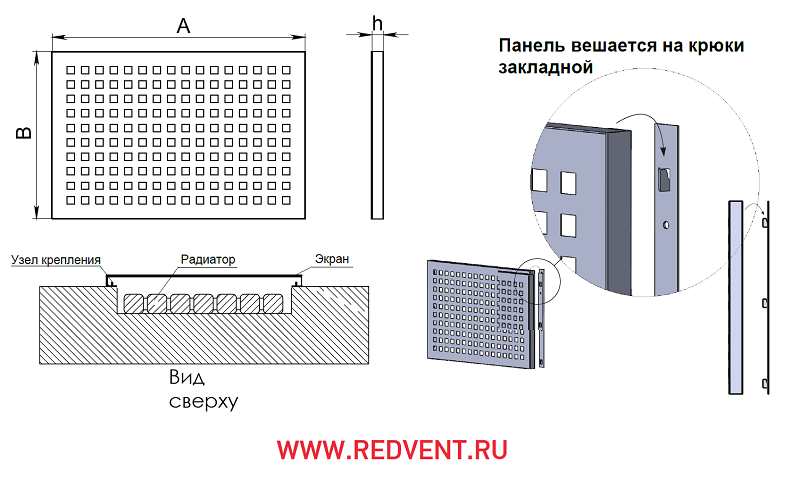 Старые батареи не украшают помещение? изготовление экрана на радиатор отопления своими руками