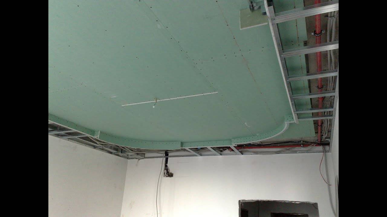 Как сделать двухуровневый потолок из гипсокартона: описание монтажа