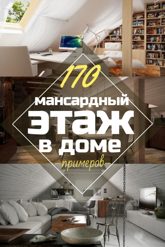 Дизайн интерьера мансарды