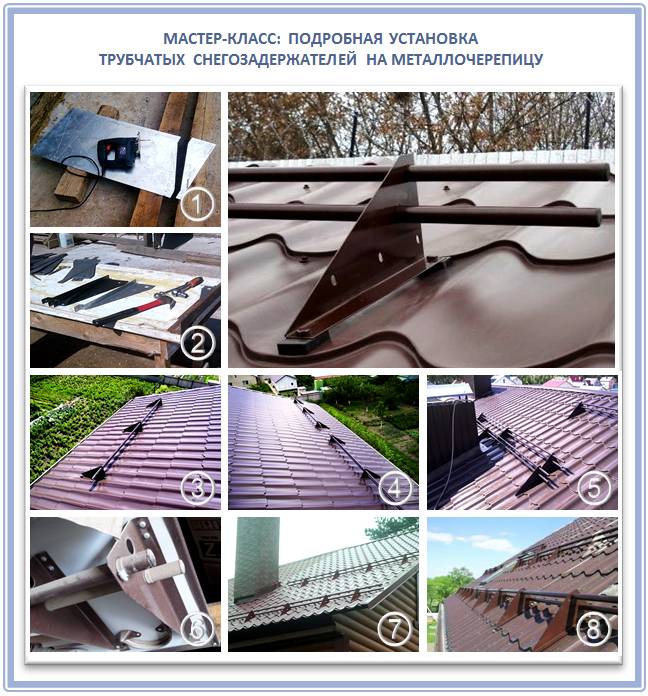 Снегозадержатели для металлочерепицы