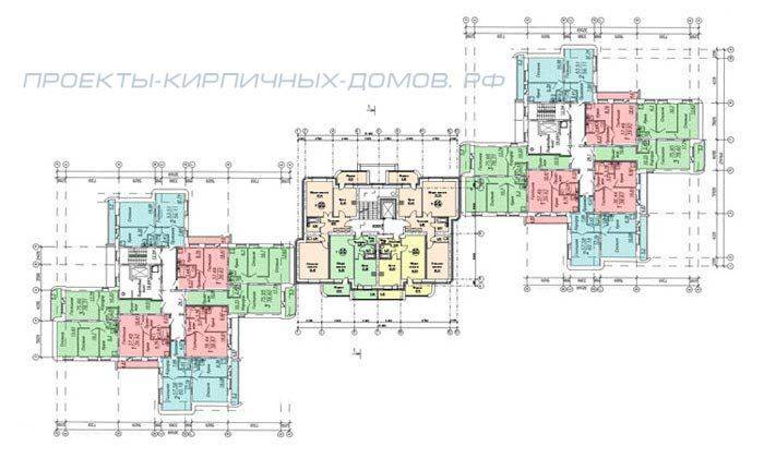 Планы типовых этажей многоквартирных домов