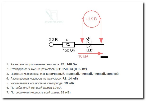 Какой резистор для светодиода на 12 вольт – подключаем светодиоды | ✨мир света