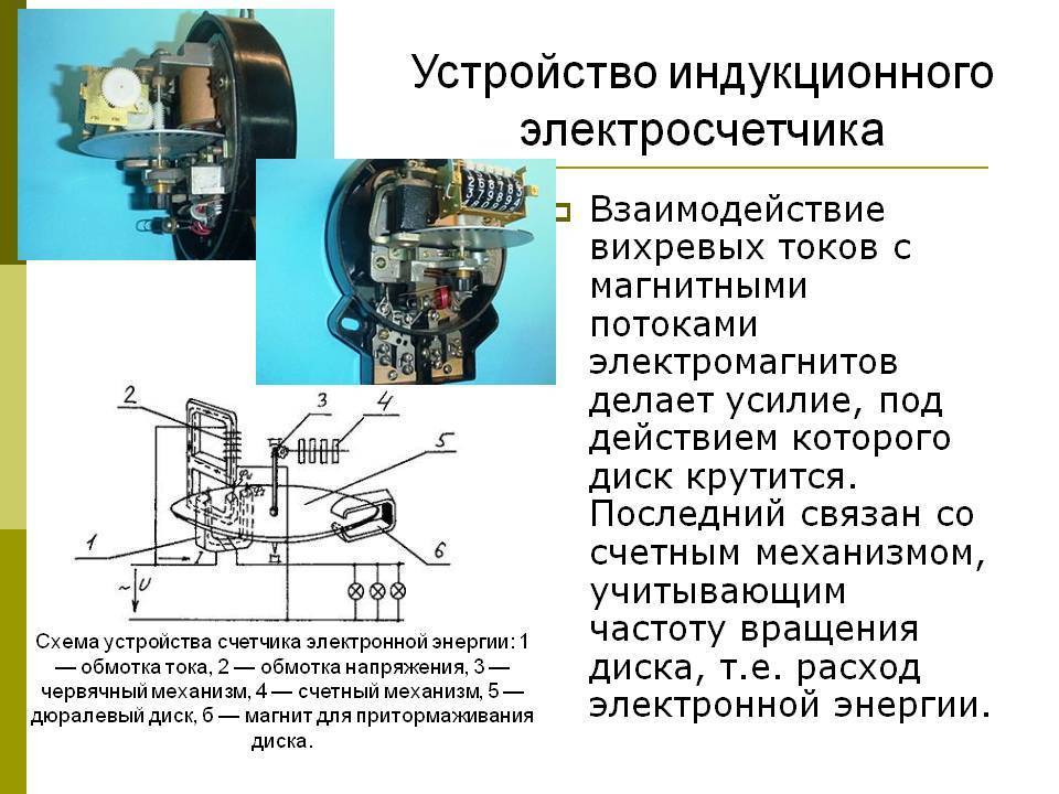 Устройство и принцип работы электрического счетчика