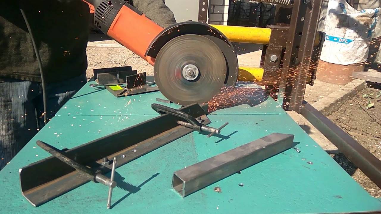 Самодельный отрезной станок с электродвигателем