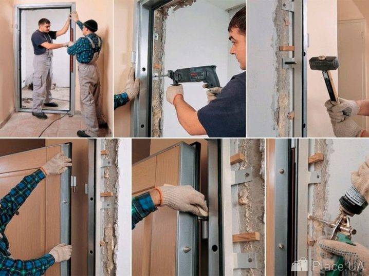 Установка деревянной двери в деревянном доме: как установить металлическую и железную модели, как правильно поставить