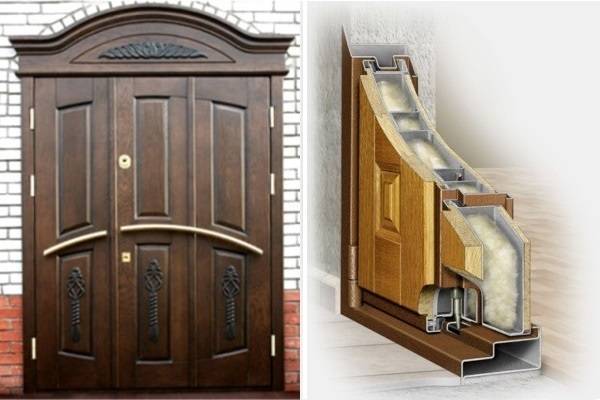 Входные двери деревянные утепленные: устройство, комплектующие, особенности монтажа и эксплуатации