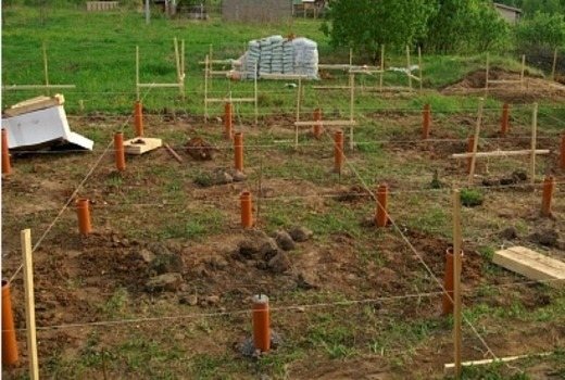 Фундамент из труб: сваи
