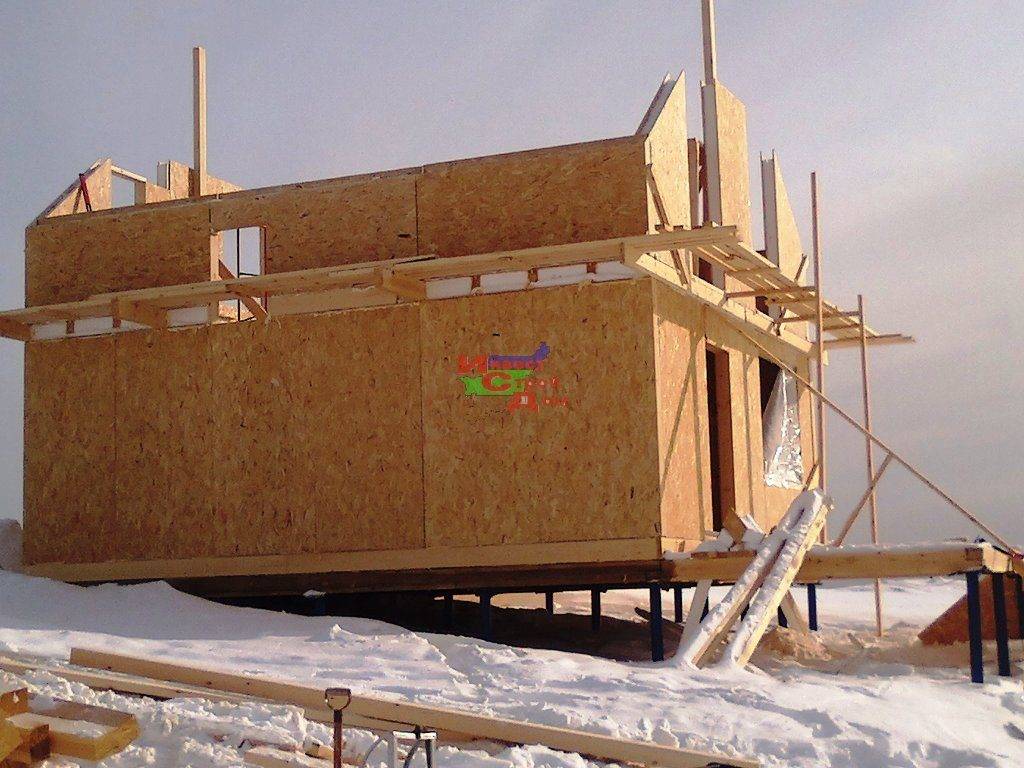 Дом из блоков на свайном фундаменте: строительство из газобетона