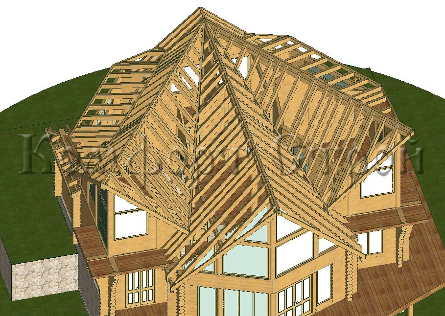 Многощипцовые крыши устройство стропил - клуб мастеров