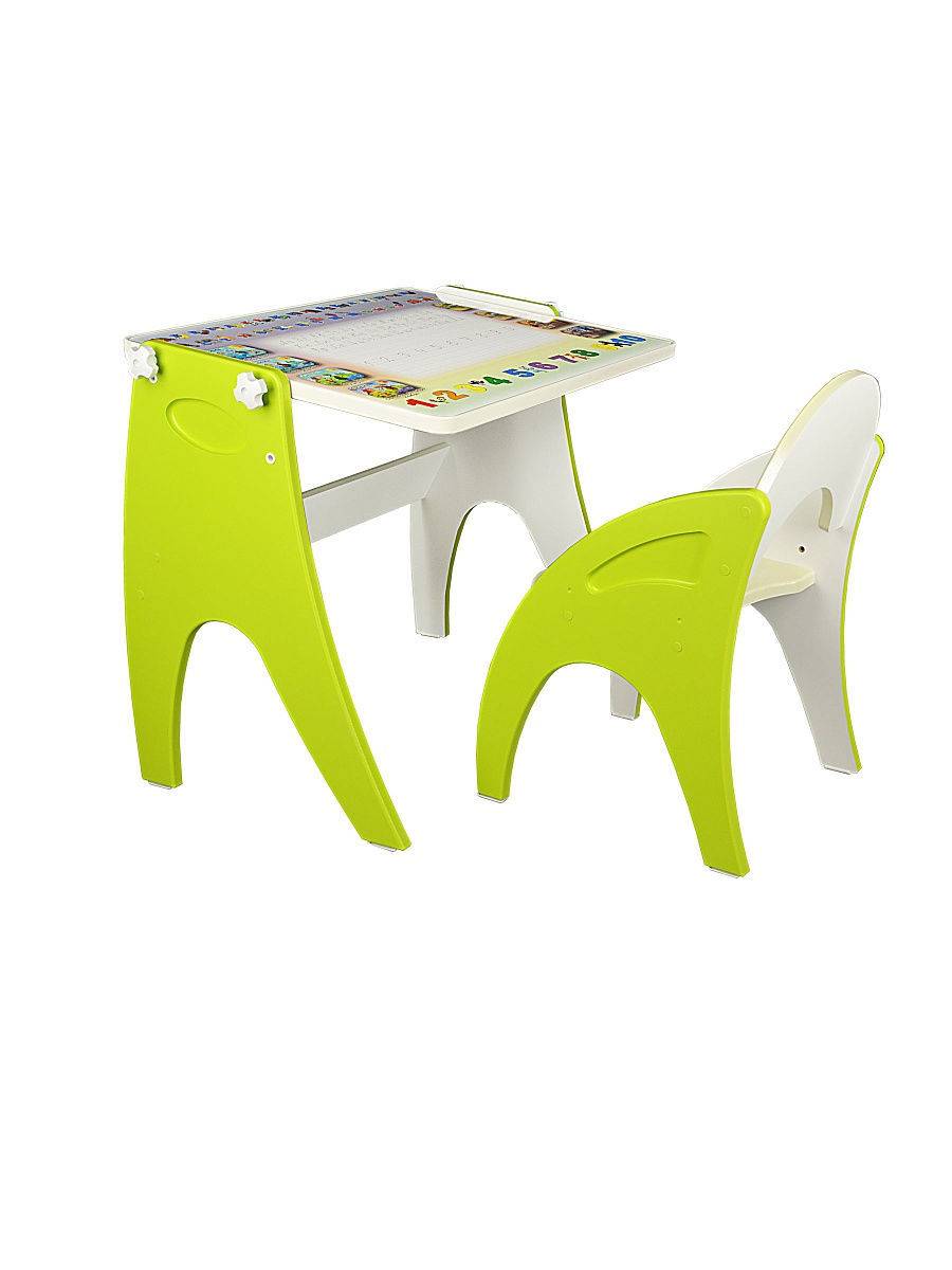 Набор мебели Интехпроект буквы-цифры парта-мольберт-стульчик