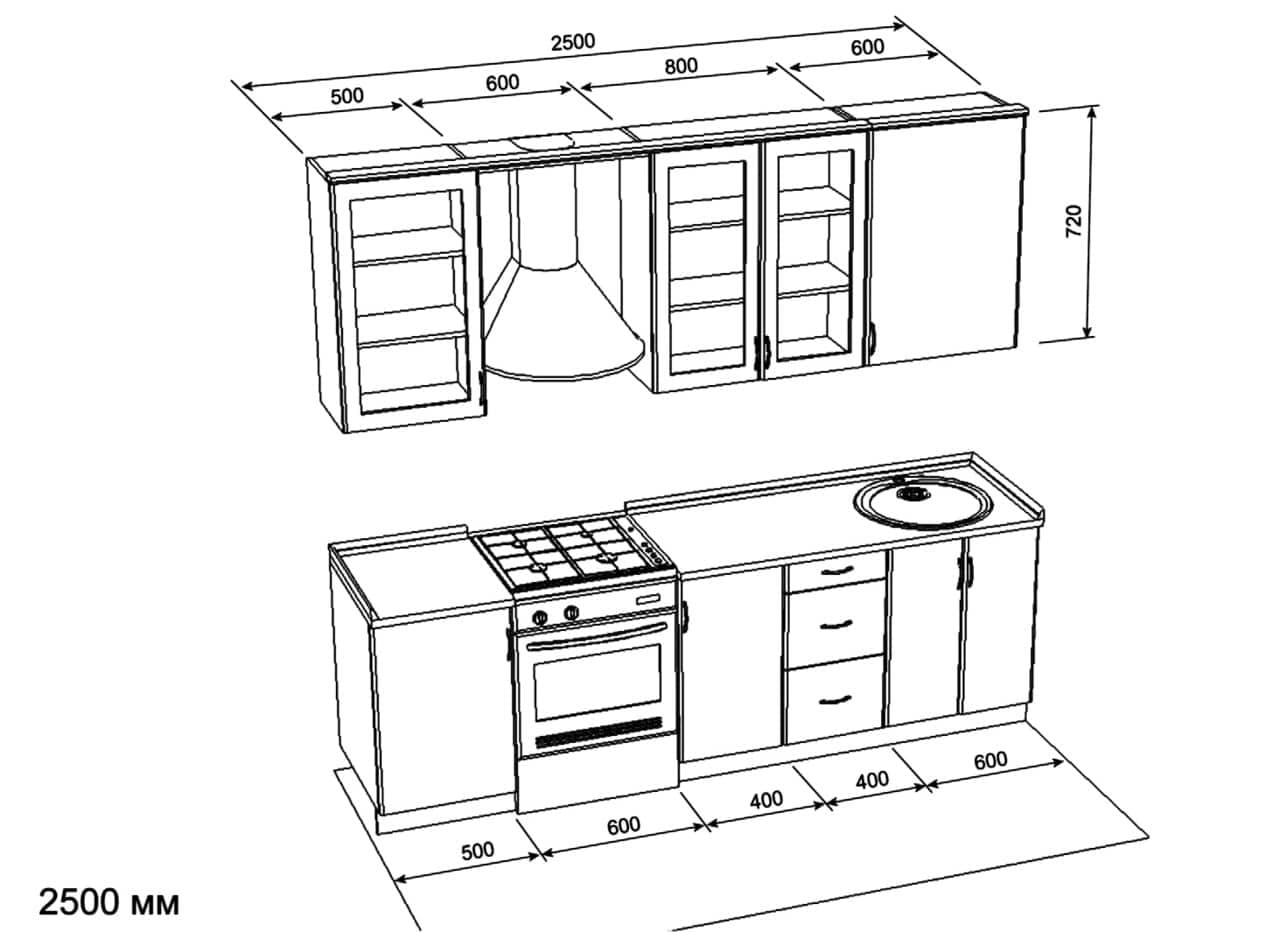 Схема Кухонных Гарнитуров Фото