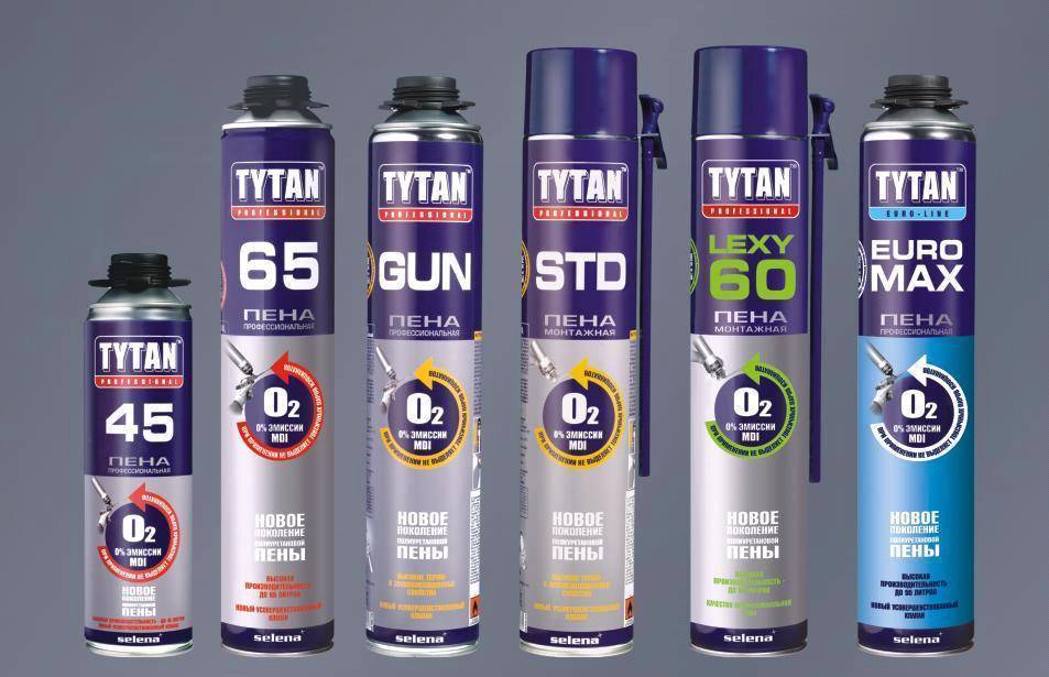 Монтажная пена tytan 65: преимущества и сфера применения