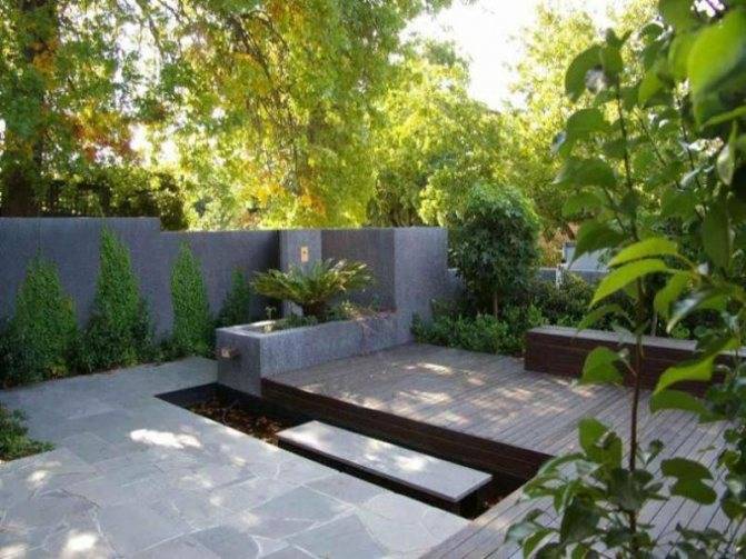 Сад в стиле минимализм, ландшафтный дизайн, фото – rehouz