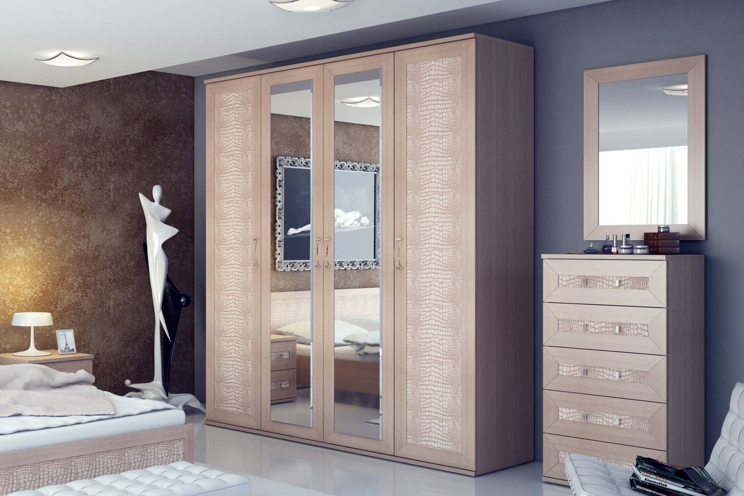 Шкаф в спальню - 50 фото идей современных моделей шкафов