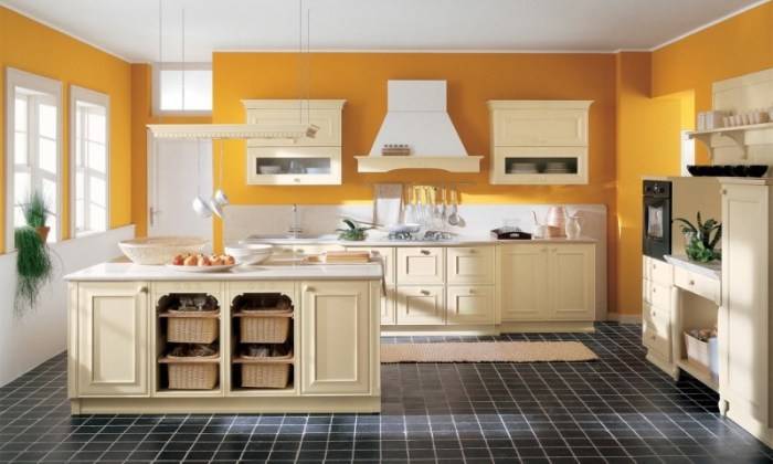 Цвет стен на кухне: как покрасить, варианты как перекрасить потолок в два цвета, сочетание с белым гарнитуром