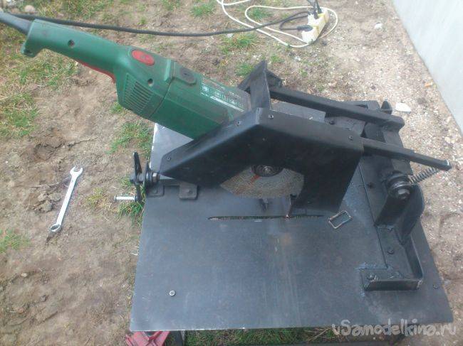 Делаем отрезной станок из подручных средств