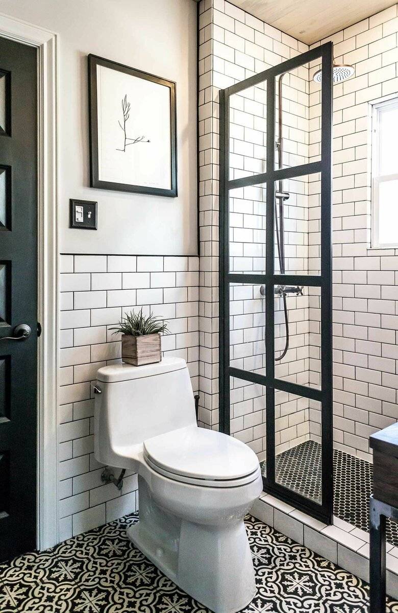 Дизайн и планировка ванной комнаты без ванны в современном стиле — идеи с фото
