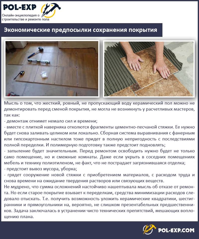 Можно ли класть настенную плитку на пол