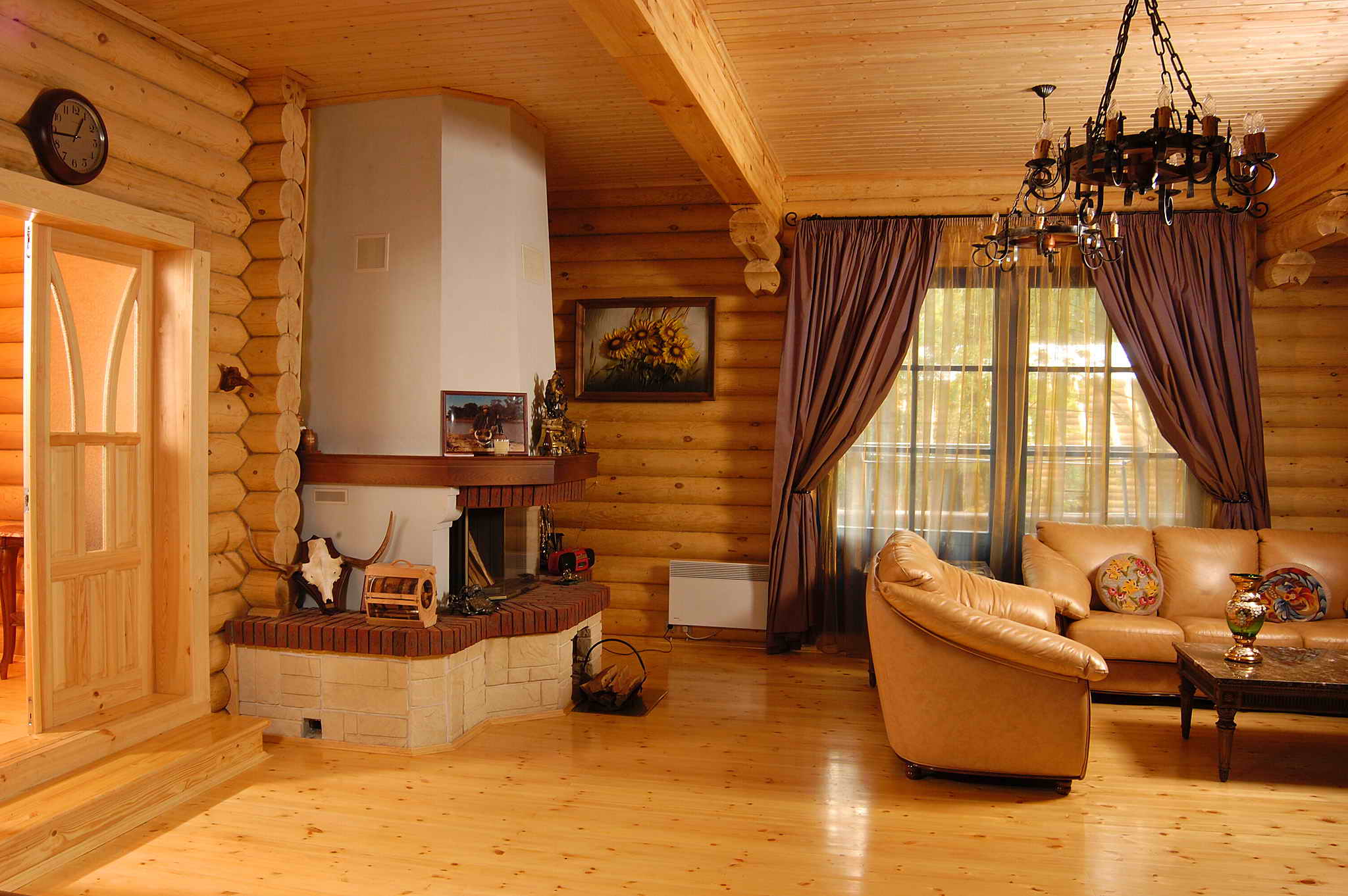 Внутренняя отделка деревянного дома - 95 фото примеров