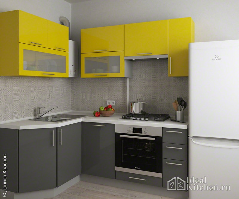 Желтый цвет в интерьере кухни – идеи дизайна (100 фото)