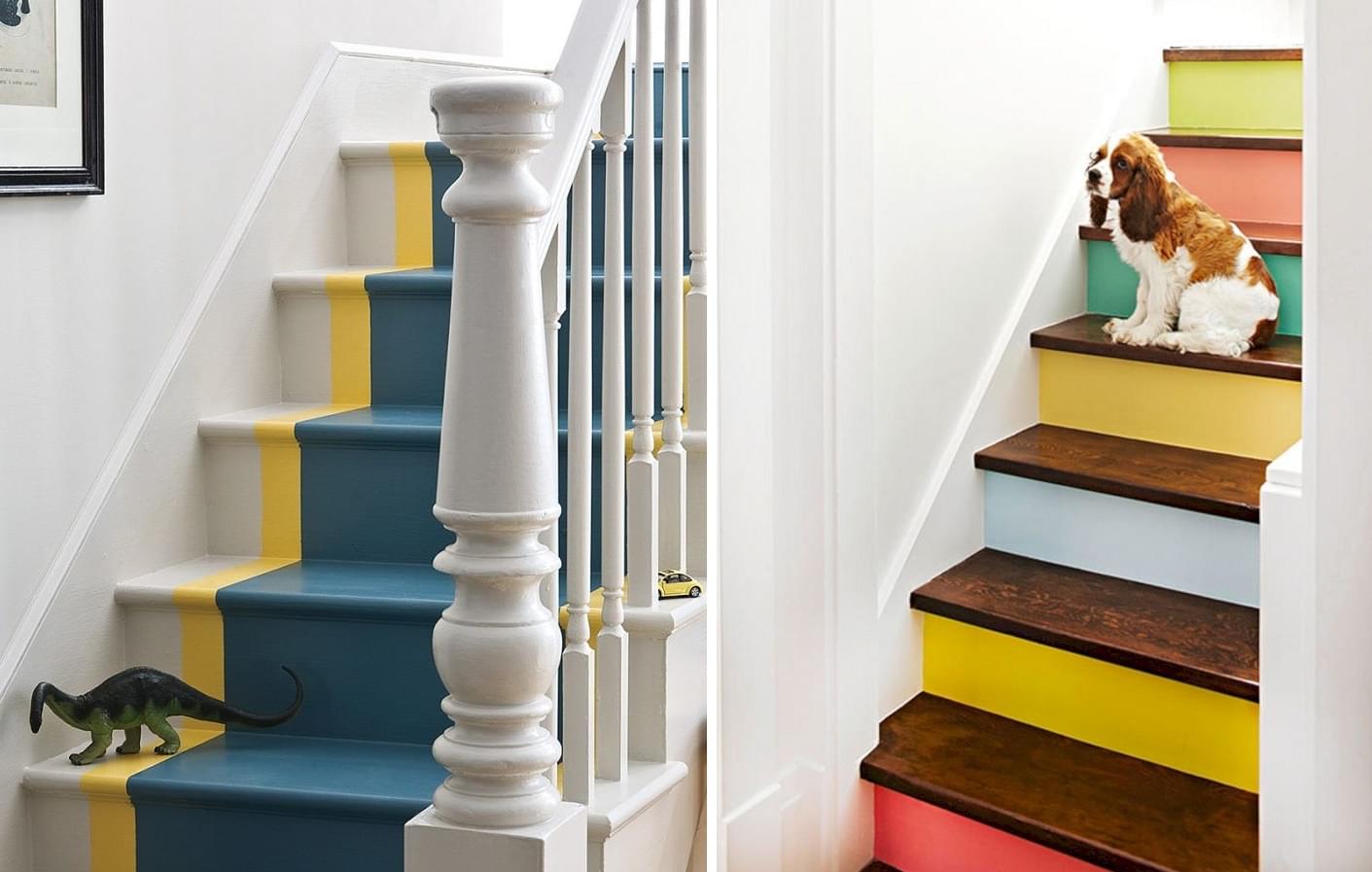 Выбор краски и технология окрашивания деревянной лестницы внутри дома