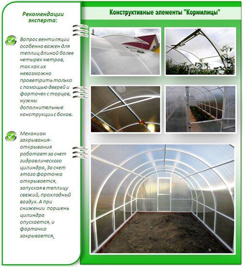 Теплица кормилица умница с откатной крышей и отзывы