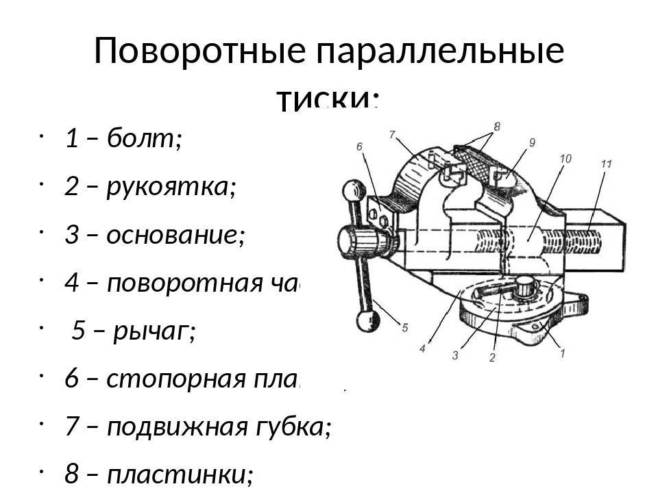 Как изготовить слесарные, столярные тиски своими руками