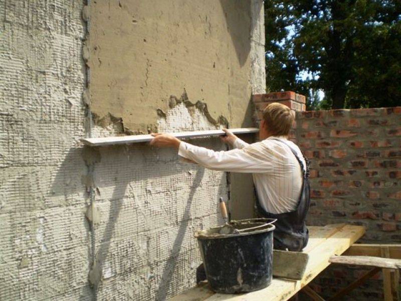 Штукатурка стен цементно-песчаным раствором: пропорции и известковый по бетону