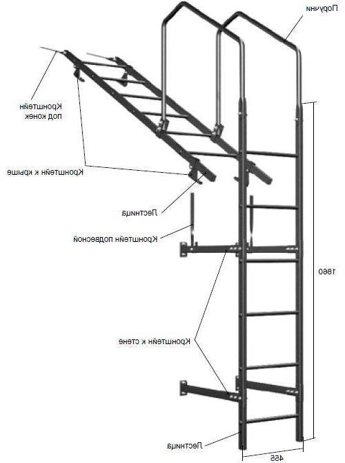 Как сделать лестницу для работы на крыше