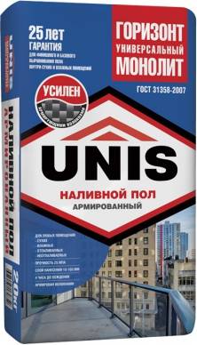 Как работать с наливным полом unis горизонт