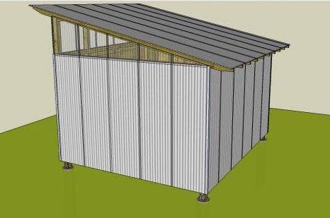 Как построить сарай из профнастила на даче своими руками?