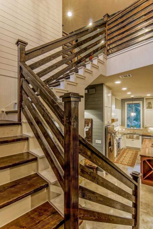 Перила для лестниц: 44 фото в частном доме, красивые идеи дизайна