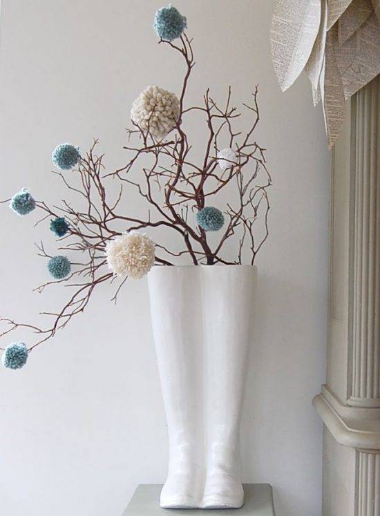 Как сделать декоративные ветки для напольной вазы своими руками