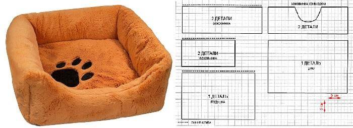 Как сшить лежак для собаки своими руками