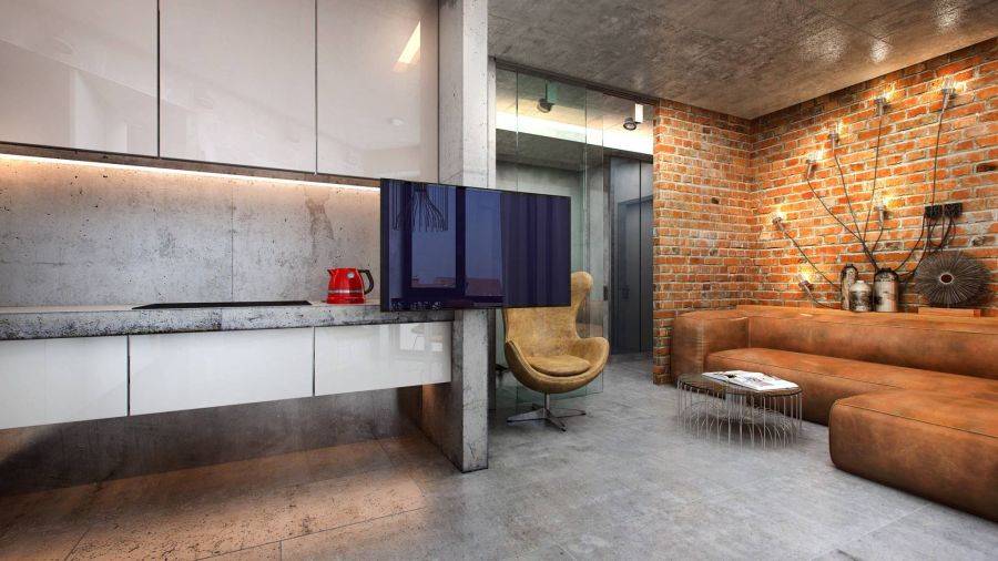 Лофт в интерьере: описание стиля, выбор цвета, отделки, мебели и декора