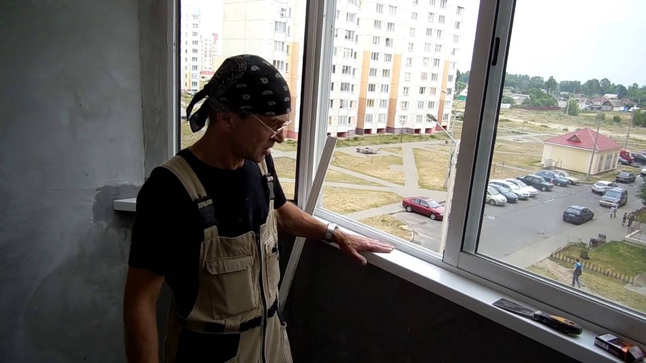 Как правильно установить подоконник на балконе своими руками