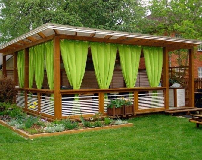 Беседки из дерева: простые и красивые варианты