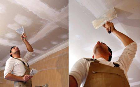 Шпаклевать потолок: как выбрать материалы и правильно подготовить поверхность гипсокартона под покраску своими руками, а также советы новичкам
